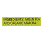 Celestial Seasonings Green Tea Matcha, Caffeine, 20 Tea Bags, Pack of 6, Natural