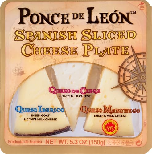 Ponce De Leon Spanish Sliced Cheese Plate, 5.3 Oz.