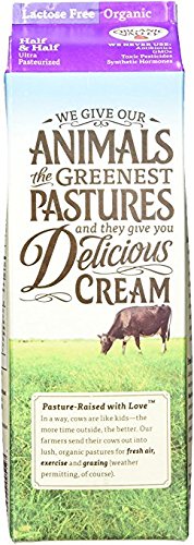 Organic Valley, Organic Lactose Free Half & Half Cream, Quart, 32 oz