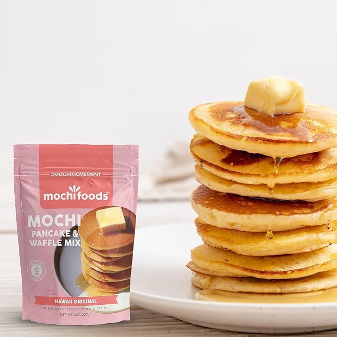 Mochi Foods Mochi Pancake Mix - Light & Fluffy 52.8 oz - Irresistible Chewiness for Elevating Breakfast