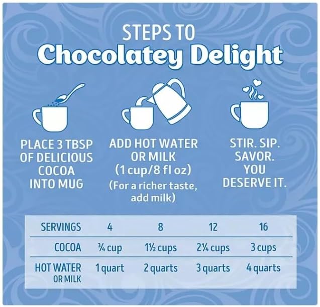 Hot Chocolate Milk Chocolate Flavor Hot Cocoa Mix, 50-Packets