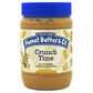 Crunch Time Peanut Butter Natural Crunchy Peanut Butter - 16 oz. (30 Pack)