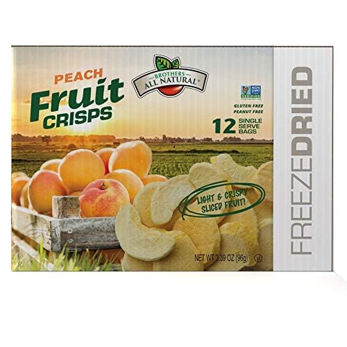Brothers-ALL-Natural Fruit Crisps  Yellow Peach  0.28-Ounce Bags (Pack of 24)