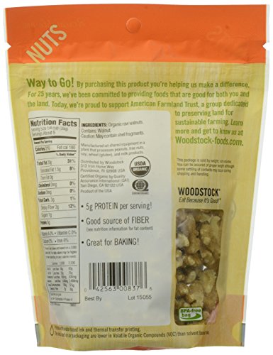 Woodstock Organic Walnuts Halves And Pieces, 5.5 Oz (Packaging May Vary)