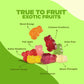 Albanese Worlds Best True to Fruit Exotic Fruits | 25oz Bag of Candy | 8 Natural Flavors and Colors, Soft Gummy Bears | Fuji Ap