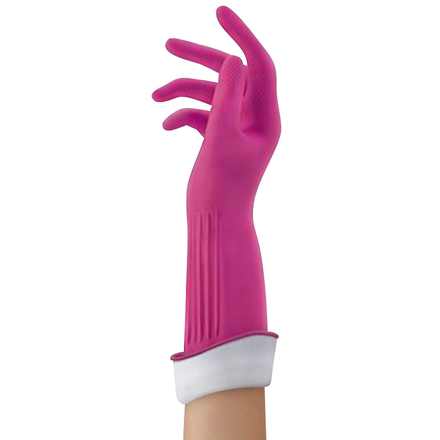 Playtex Living Reuseable Rubber Cleaning Gloves, (Large, 4 Pairs), Premium Protection Reusable Household Gloves