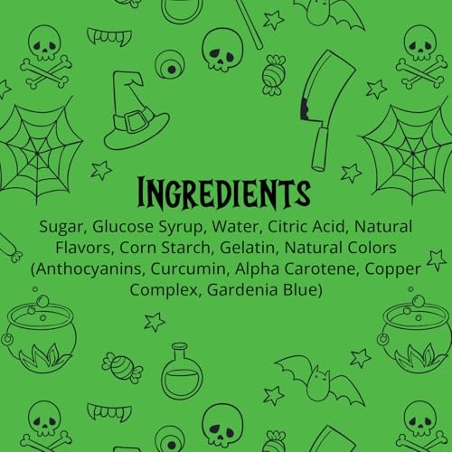 Halloween Lollipops 24 Count Individually Wrapped Dye-Free Suckers, Spooky Themed Shapes - Fun Halloween Candy For Trick-or-Trea