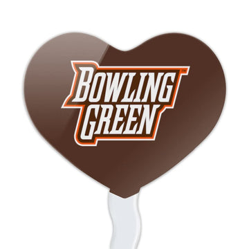 GRAPHICS & MORE Cupcake Toppers Set of 6, Acrylic, Bowling Green State University, One Size, Heart Decoration