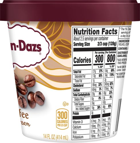 Haagen-Dazs Coffee Ice Cream, 14 fl oz (Frozen)
