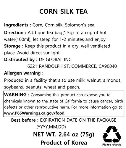 Damtuh Cornsilk Tea Bag 1.5G X 100T