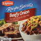 Lipton Recipe Secrets Soup and Dip Mix For a Delicious Meal Beefy Onion Flavor Great With Your Favorite Recipes 2.2 oz 2 Count