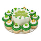Good Luck Clover, Horseshoe, And Irish Hat Edible Sugar Cake Toppers, 12 Count