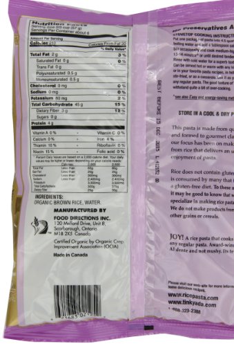 Tinkyada Brown Rice Spiral Pasta Organic 12 Ounces (Case Of 12)