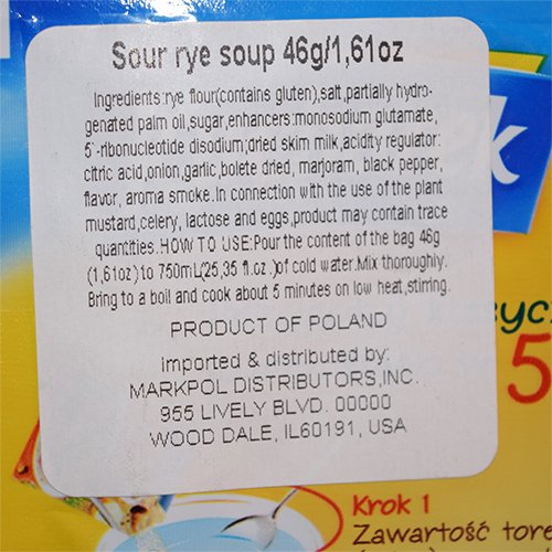 Kucharek Zurek Slaski 46G (Pack Of 5)
