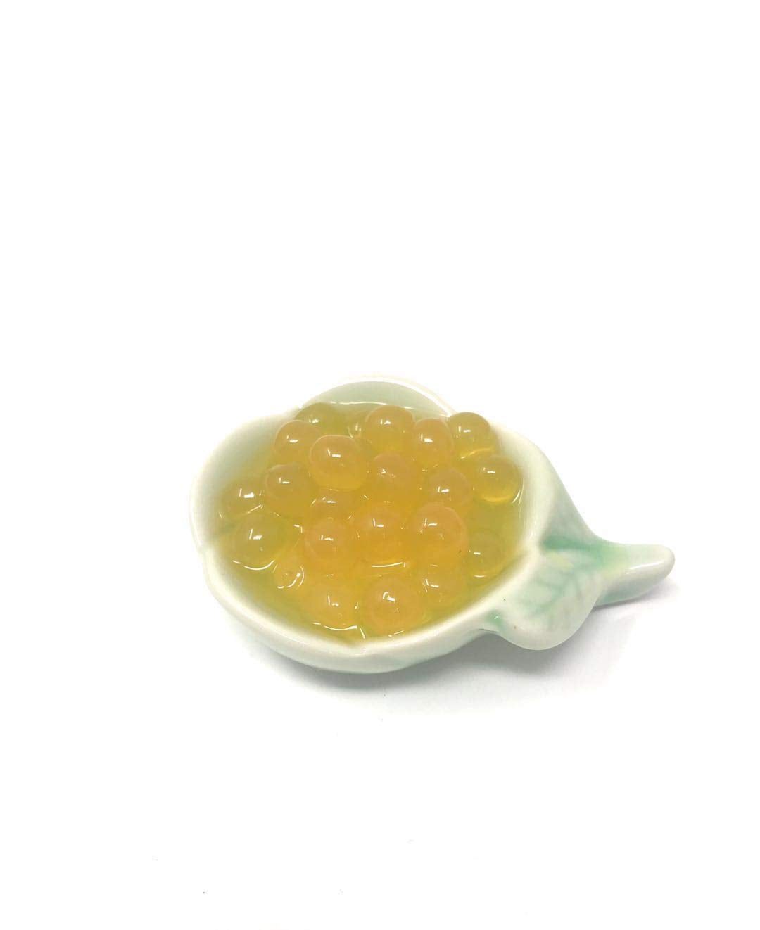 Fusion Select Peach Bobaz Bursting Bobaz Popping Bobaz Pearls For Bobaz Tea, Bubble Tea, Fruit Tea, Yogurt Toppings 450 Grams