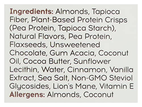 IQBAR Almond Butter Chip Protein Bar, High Fiber, Gluten Free, 1.6 Ounces (Pack Of 12)