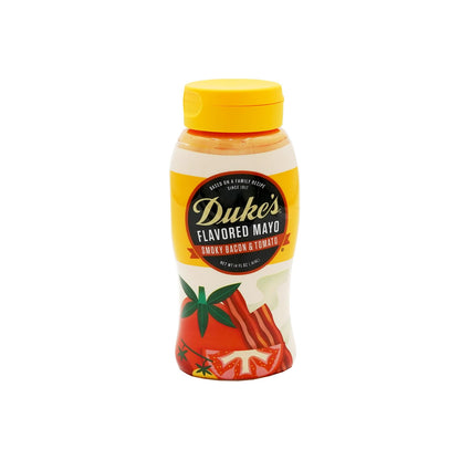 Dukes Bacon & Tomato Flavored Mayonnaise Squeeze Bottle - Smoky & Savory, 14 Ounce (Pack of 1)