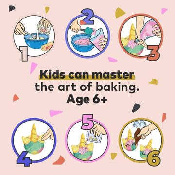 Duff Goldman Diy Kids Baking Kit By Baketivity - Bake Unicorn Rainbow Cookies With Premeasured Ingredients | Best Family Fun Act
