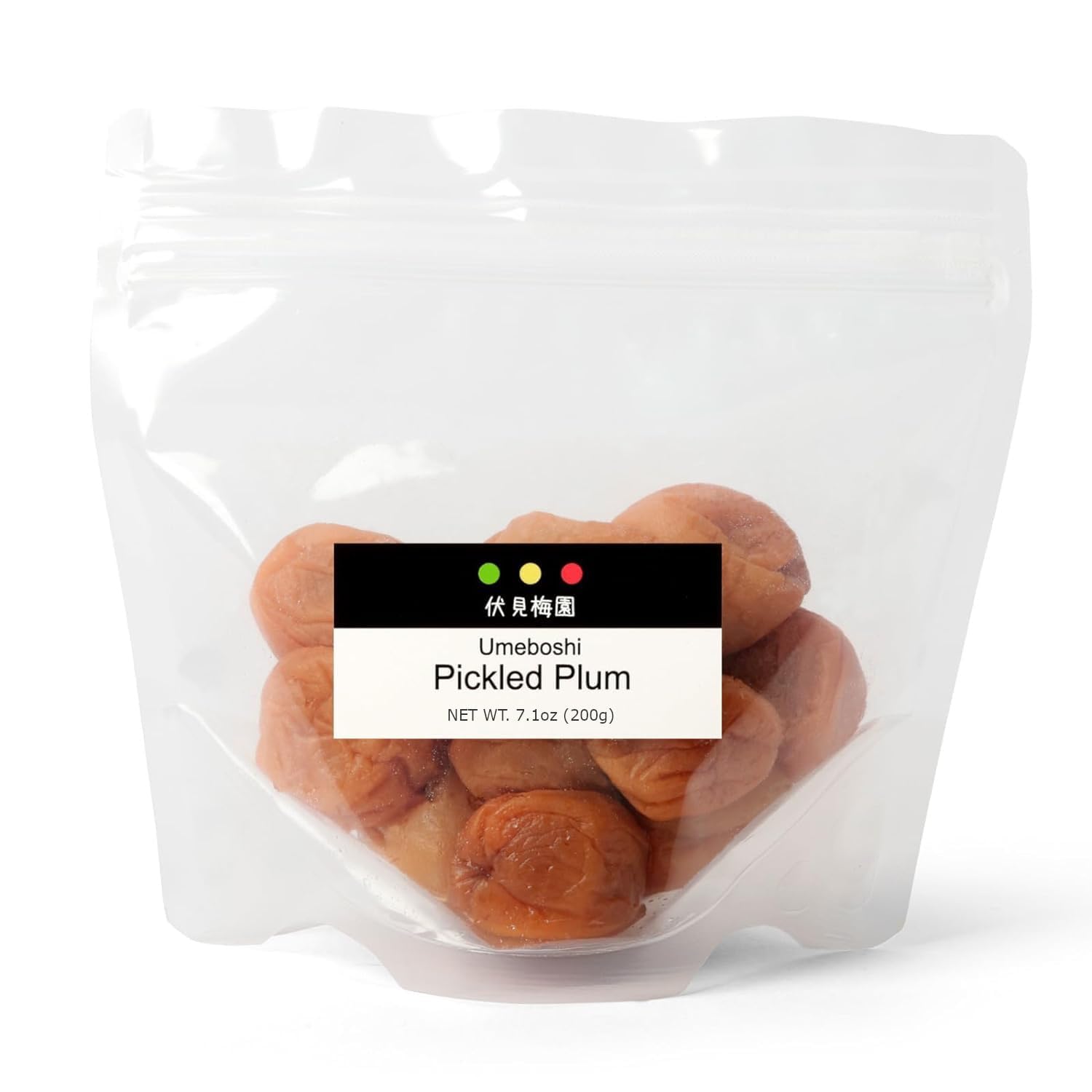 Fushimi Plum Garden: Umeboshi White dried plums, 200g, citric acid, 20% salt, natural flavor, Benei Fukui, Sour (3 Packs)