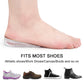 Drfoot Height Increase Insoles, Heel Cushion Inserts, Heel Lift Inserts For Leg Length Discrepancies (Large (1 Height))