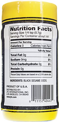 Jfc International, Black Sesame Seeds, 3.5 Oz