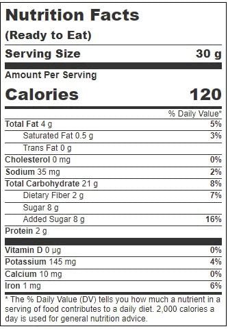 The Safe & Fair Food Company Granola, Chocolate Candy Cane, Vegan Friendly, Kosher, Gluten Free & Non-Gmo, 12 Ounce (Pack Of 6)