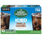Green Mountain Coffee Roasters ICED Vanilla Caramel  Single Serve Keurig K-Cup Pods  Flavored Iced Coffee  60 Count (6 Packs of 10)