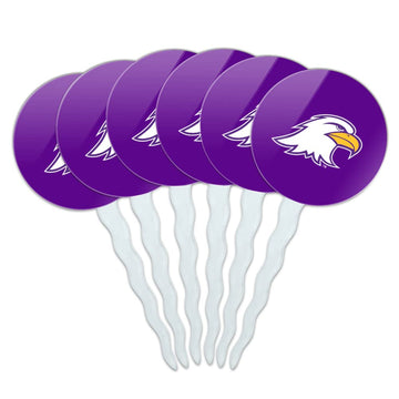 Ashland University Primary Logo Cupcake Picks Toppers Decoration Set of 6