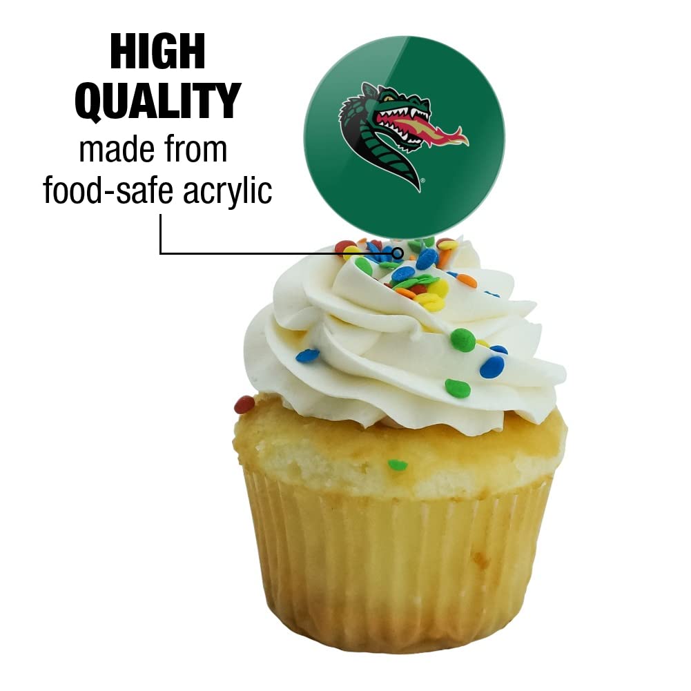 Alabama At Birmingham Primary Logo Cupcake Picks Toppers Decoration Set Of 6