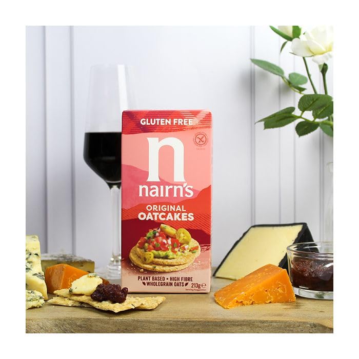 Nairns Gluten Free Original Oatcakes, 7.51 oz (Pack of 6), Healthy Snack