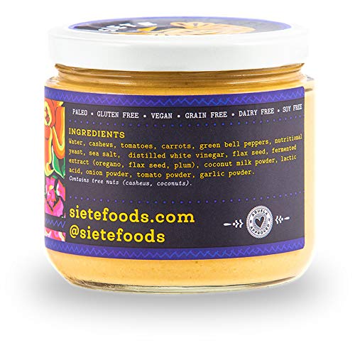 Siete Dairy Free Cashew Queso, Mild Nacho, 10.8Oz Jar
