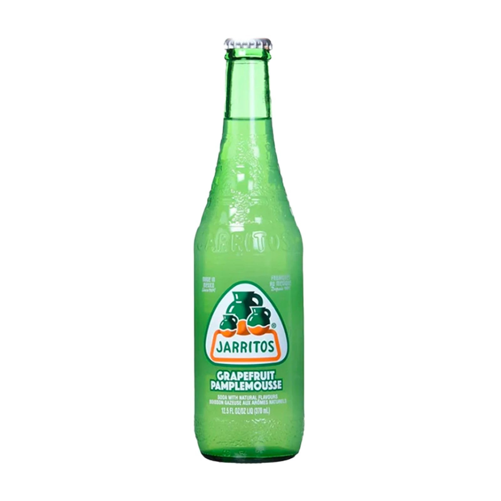 Jarritos Grapefruit Mexican Soft Soda Drink 12 fl oz Glass Bottles 12 Pack
