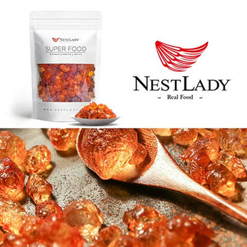 Nestlady Natural Wild Peach Gum Edible Peach Blossom Tears Tao Jiao ???? ?? Food Additives Free 150G / 5.29Oz