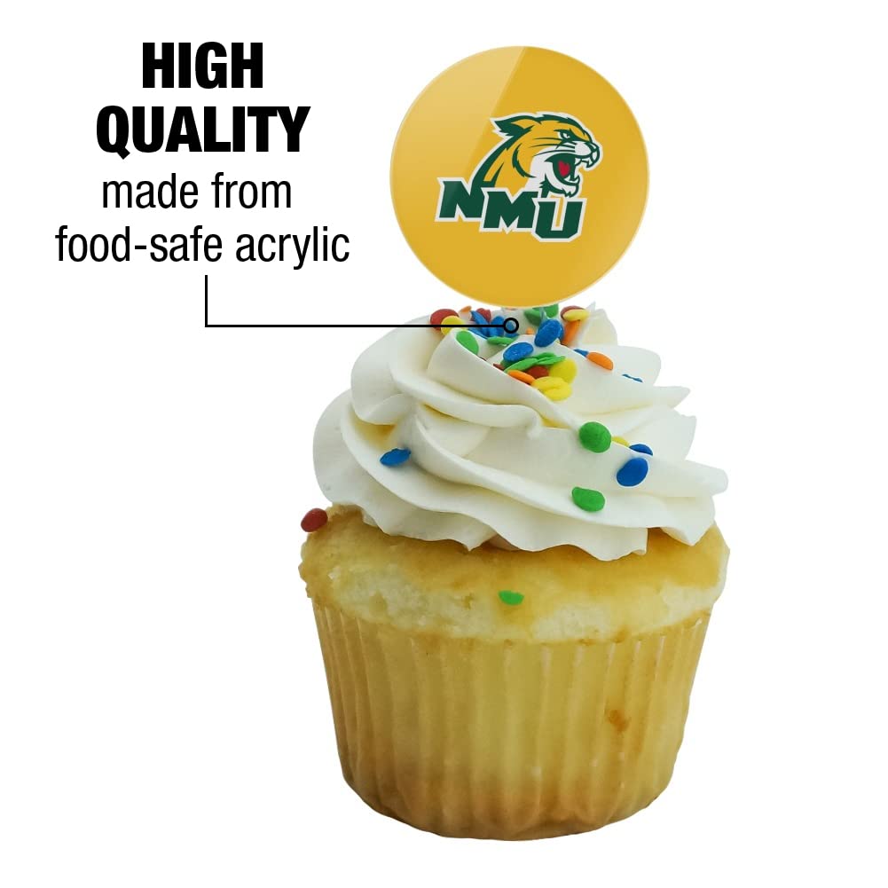 Northern Michigan Secondary Logo Cupcake Picks Toppers Decoration Set Of 6