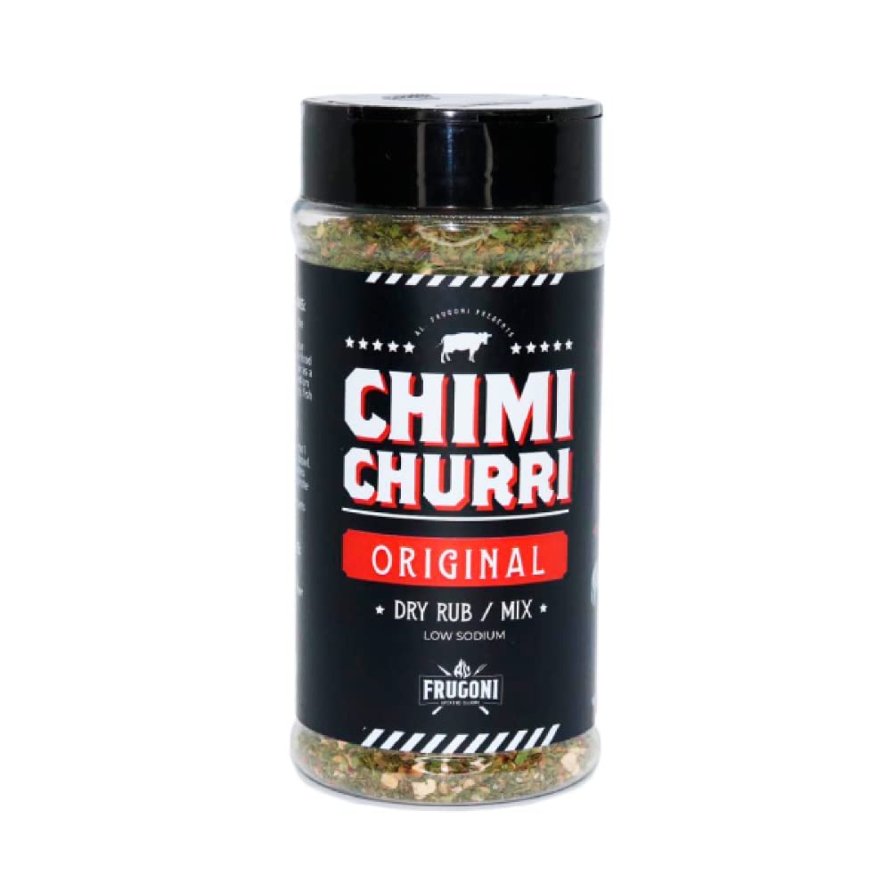 Frugoni Chimichurri Sauce, Rub, Marinade - Original, 2.5 Ounce, Black