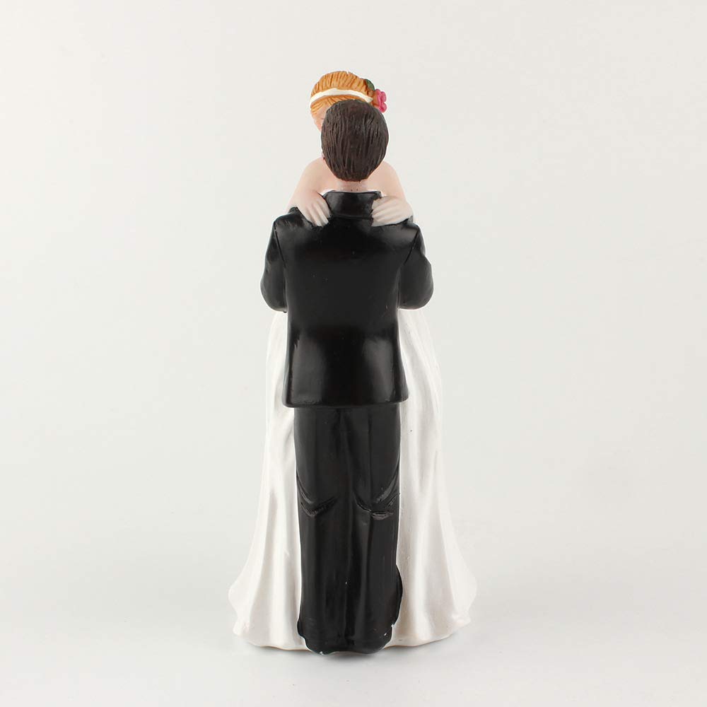 Bride & Groom Wedding Cake Topper, Wedding And Engagement Party Fun Wedding Couple Figurines Decorations Gifts (Groom Lift Bride