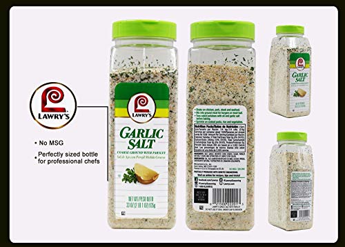 Lawrys Garlic Salt, 33 Ounce (Pack of 2), Seasoning Blend, Model 111894