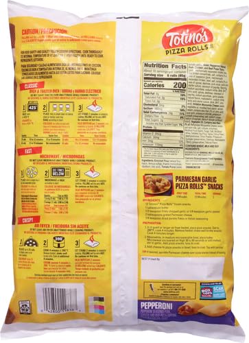 Totinos Pizza Rolls, Pepperoni Flavored, Frozen Snacks, 100 Rolls, 48.8 oz