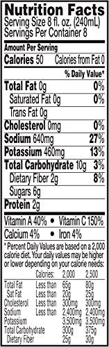 V8 100% Vegetable Juice, Original, 64 Ounce (Pack Of 4)