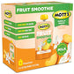 Motts Fruit Smoothies Vanilla Peach, 4.2 oz clear pouches, 8 Pack, Made With Milk, Made With Real Fruit, Good Source of Calcium,