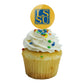 Lake Superior State Secondary Cupcake Picks Toppers Decoration Set Of 6