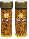 Wilton Sugar Pearls, 141 Gram, Gold, Non Toxic (Pack Of 2)