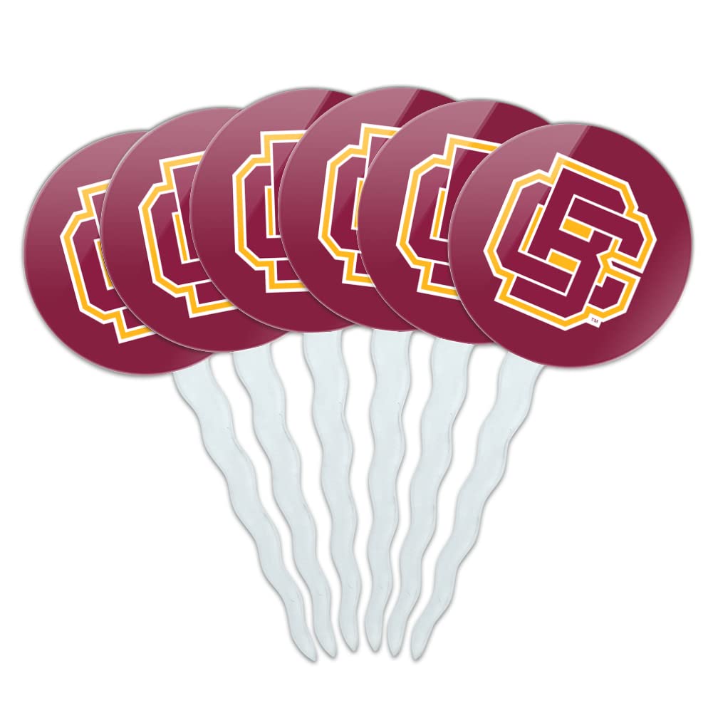 Bethune-Cookman University Primary Logo Cupcake Picks Toppers Decoration Set of 6