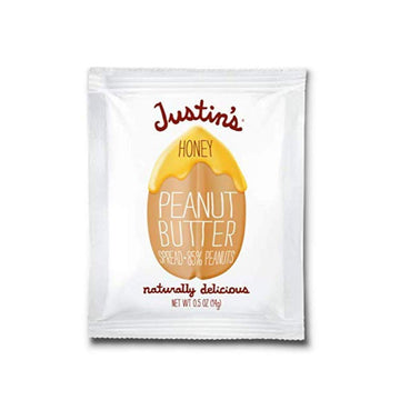 Justin'S Honey Peanut Butter Squeeze Packs, Organic Ingredients, Non-Gmo, Gluten-Free, Responsibly Sourced, Kosher, 0.5 Ounce (1