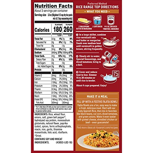 Rice-A-Roni, Rice Mix Spanish, 6.8 oz