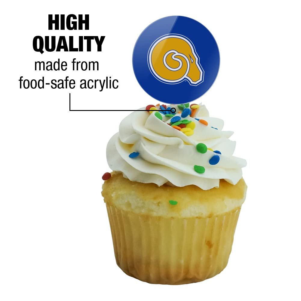Albany State University Primary Logo Cupcake Picks Toppers Decoration Set Of 6