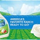 Hidden Valley Ranch Dressing & Dipping Sauce, Ranch Dressing, Gluten Free Salad Dressing To Go Cups, On-the-Go Dipping Sauce, 1.