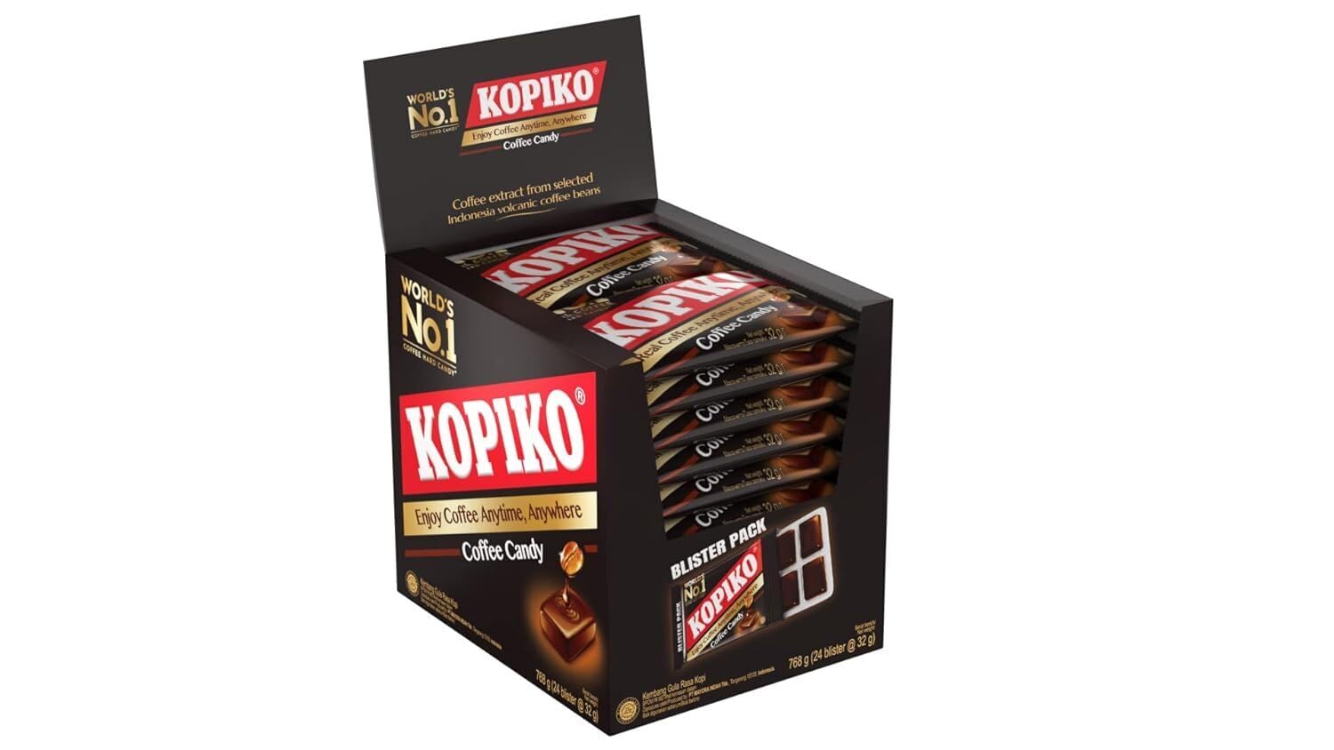 Kopiko Coffee Candy - Your Take-Out Pocket Coffee For Every Occasion - Hard Candy Made From Indonesias Coffee Beans  Contains Re
