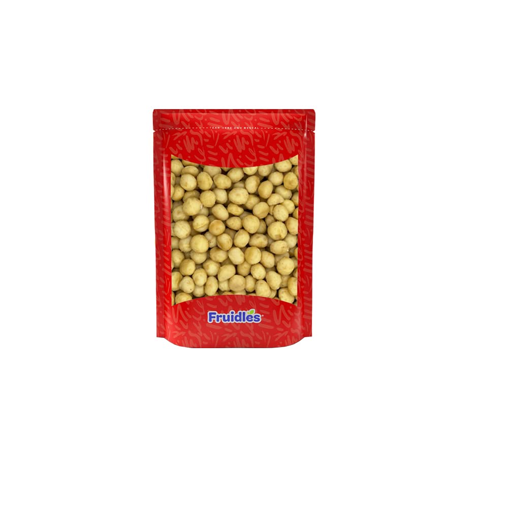 Fruidles Macadamia Raw Nuts, Unsalted Natural, Non-Gmo, Gluten-Free, Healthy Fat, Emergency Food, Survival Food (Raw & Unsalted,