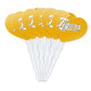 GRAPHICS & MORE Cupcake Picks Set of 6, Acrylic, East Texas Baptist University Secondary Logo